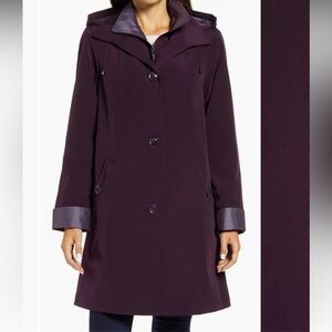 Water Resistant Hooded Rain Jacket